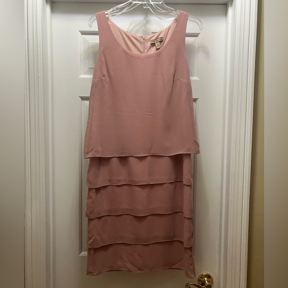 Maya Brooke Pink Layered Dress